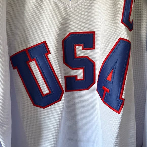 USA Hockey Jersey - White and Blue - Picture 2 of 6